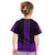 African Dashiki Kid T Shirt With Polynesian Pattern - Purple - Wonder Print Shop