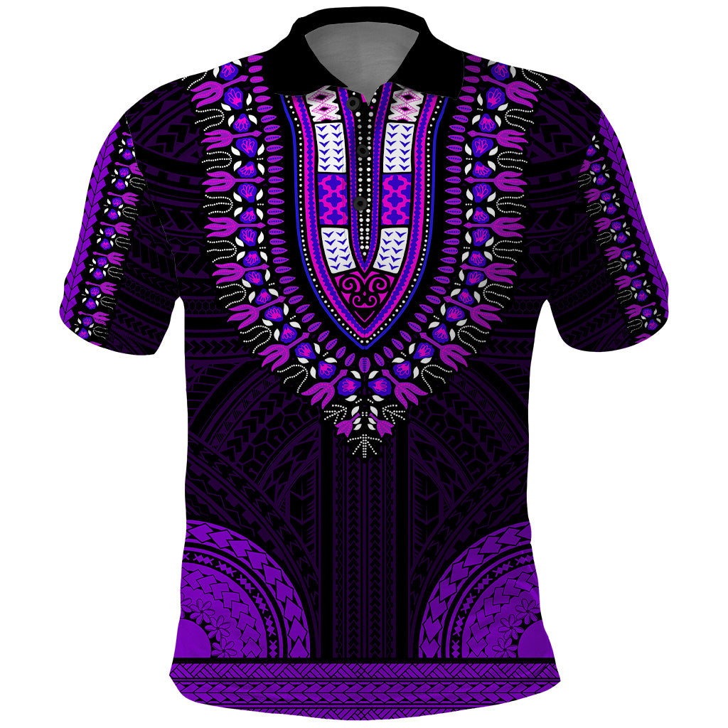 african-dashiki-polo-shirt-with-polynesian-pattern-purple