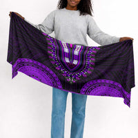 African Dashiki and Polynesian Pattern Simple Headwrap Purple