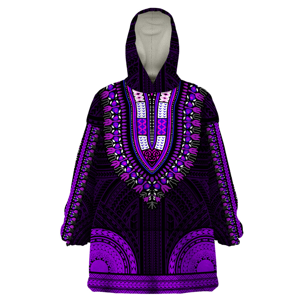 african-dashiki-wearable-blanket-hoodie-with-polynesian-pattern-purple