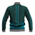 African Dashiki Baseball Jacket With Tapa Pattern - Teal LT9 - Wonder Print Shop