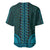 African Dashiki Baseball Jersey With Tapa Pattern - Teal LT9 - Wonder Print Shop