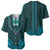 African Dashiki Baseball Jersey With Tapa Pattern - Teal LT9 - Wonder Print Shop