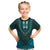 African Dashiki Kid T Shirt With Tapa Pattern - Teal - Wonder Print Shop