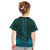 African Dashiki Kid T Shirt With Tapa Pattern - Teal - Wonder Print Shop