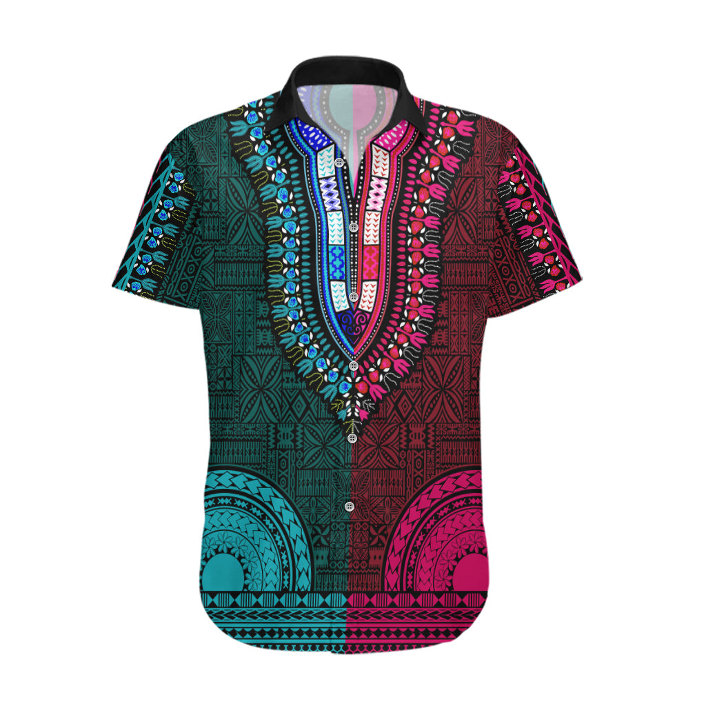 african-dashiki-hawaiian-shirt-with-tapa-pattern-half-teal-and-pink