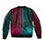 african-dashiki-sleeve-zip-bomber-jacket-with-tapa-pattern-half-teal-and-pink