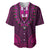 African Dashiki Baseball Jersey With Tapa Pattern - Pink LT9 - Wonder Print Shop