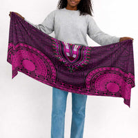 Pink Dashiki and Tapa Pattern Simple Headwrap Africa and Polynesia Together Culture