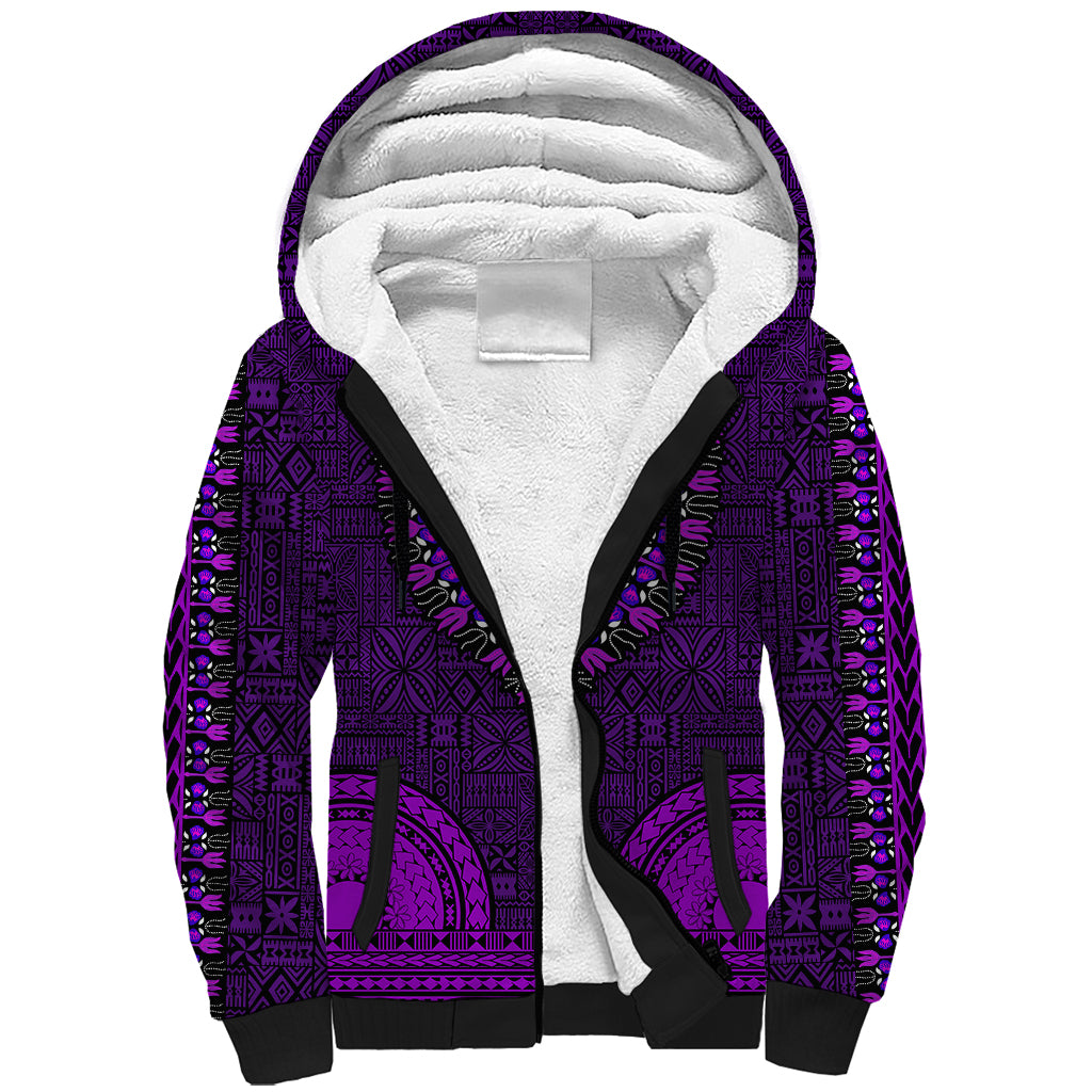 african-dashiki-sherpa-hoodie-with-tapa-pattern-purple