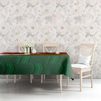 Zimbabwe Cricket Custom Tablecloth Zimbabwean Pattern Flag Motif - Wonder Print Shop