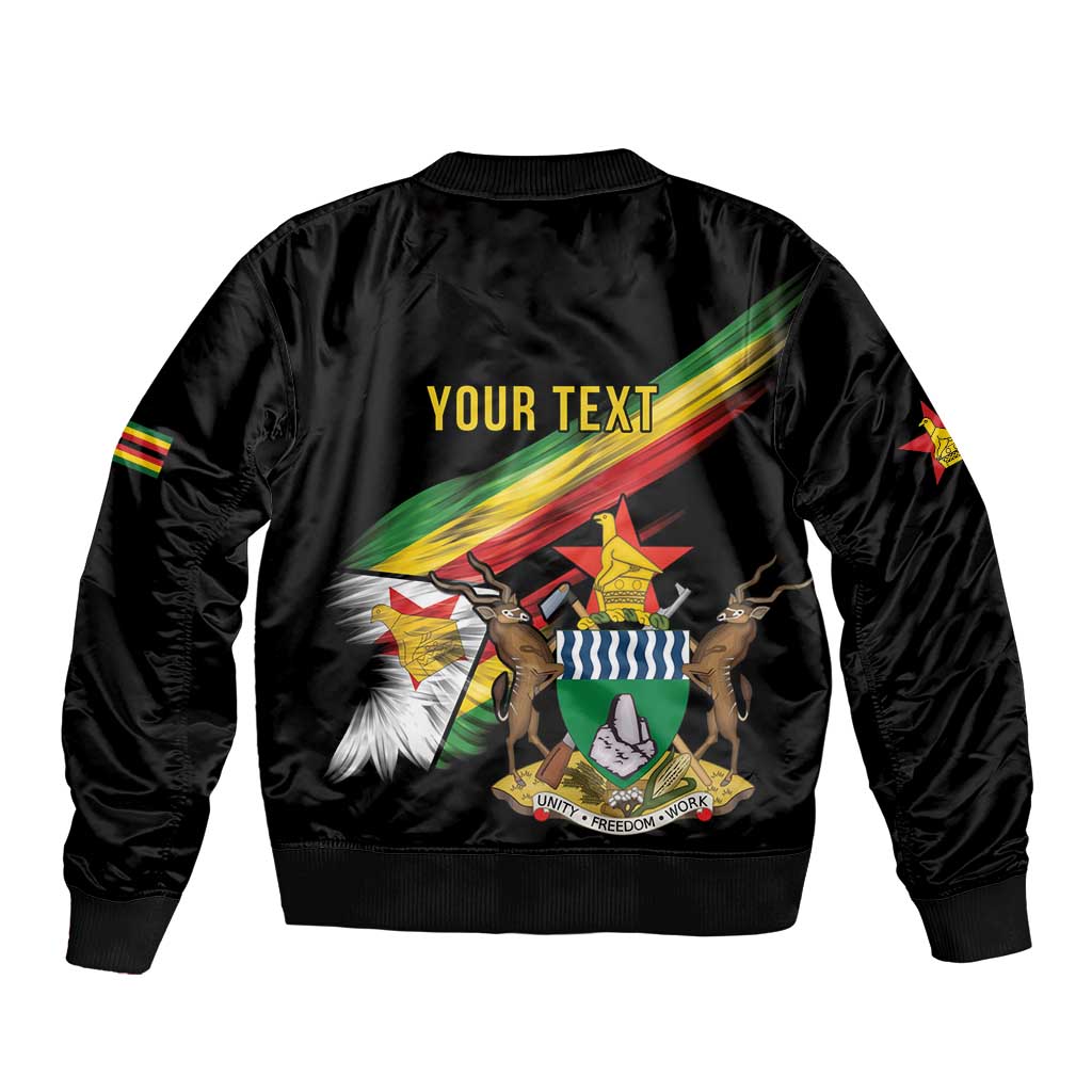Zimbabwe Wings Flag Bomber Jacket Proudly Zimbabwean - Wonder Print Shop