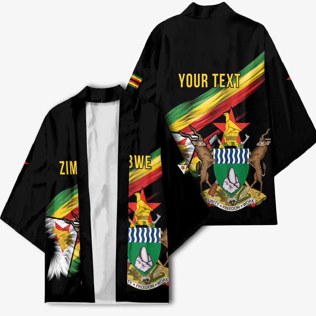 Zimbabwe Wings Flag Kimono Proudly Zimbabwean - Wonder Print Shop