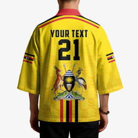 Uganda Cricket Custom Kimono Cranes Cricket Ball Fire - Wonder Print Shop