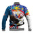 Personalized Filipino-American Baseball Jacket The Eight-Rayed Sun with Bald Eagle LT9 - Wonder Print Shop