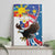 Personalized Filipino-American Canvas Wall Art The Eight-Rayed Sun with Bald Eagle LT9 - Wonder Print Shop