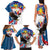 Personalized Filipino-American Family Matching Tank Maxi Dress and Hawaiian Shirt The Eight-Rayed Sun with Bald Eagle - Wonder Print Shop