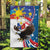 Personalized Filipino-American Garden Flag The Eight-Rayed Sun with Bald Eagle - Wonder Print Shop