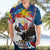 Personalized Filipino-American Hawaiian Shirt The Eight-Rayed Sun with Bald Eagle - Wonder Print Shop