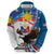 Personalized Filipino-American Hoodie The Eight-Rayed Sun with Bald Eagle - Wonder Print Shop