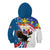 Personalized Filipino-American Kid Hoodie The Eight-Rayed Sun with Bald Eagle - Wonder Print Shop