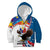 Personalized Filipino-American Kid Hoodie The Eight-Rayed Sun with Bald Eagle - Wonder Print Shop