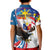 Personalized Filipino-American Kid Polo Shirt The Eight-Rayed Sun with Bald Eagle - Wonder Print Shop