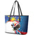 Personalized Filipino-American Leather Tote Bag The Eight-Rayed Sun with Bald Eagle