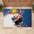 Personalized Filipino-American Rubber Doormat The Eight-Rayed Sun with Bald Eagle