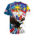 Personalized Filipino-American Rugby Jersey The Eight-Rayed Sun with Bald Eagle