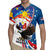 Personalized Filipino-American Rugby Jersey The Eight-Rayed Sun with Bald Eagle