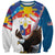 Personalized Filipino-American Sweatshirt The Eight-Rayed Sun with Bald Eagle