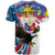 Personalized Filipino-American T Shirt The Eight-Rayed Sun with Bald Eagle