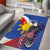 Personalized Filipino-American Area Rug Philippines Coat Of Arms with Bald Eagle LT9 - Wonder Print Shop