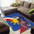 Personalized Filipino-American Area Rug Philippines Coat Of Arms with Bald Eagle LT9 - Wonder Print Shop