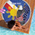 Personalized Filipino-American Beach Blanket Philippines Coat Of Arms with Bald Eagle LT9 - Wonder Print Shop