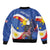 Personalized Filipino-American Bomber Jacket Philippines Coat Of Arms with Bald Eagle LT9 - Wonder Print Shop