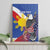 Personalized Filipino-American Canvas Wall Art Philippines Coat Of Arms with Bald Eagle LT9 - Wonder Print Shop