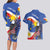 Personalized Filipino-American Couples Matching Long Sleeve Bodycon Dress and Hawaiian Shirt Philippines Coat Of Arms with Bald Eagle LT9 - Wonder Print Shop