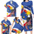 Personalized Filipino-American Family Matching Long Sleeve Bodycon Dress and Hawaiian Shirt Philippines Coat Of Arms with Bald Eagle LT9 - Wonder Print Shop