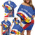 Personalized Filipino-American Family Matching Off Shoulder Short Dress and Hawaiian Shirt Philippines Coat Of Arms with Bald Eagle LT9 - Wonder Print Shop