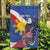 Personalized Filipino-American Garden Flag Philippines Coat Of Arms with Bald Eagle - Wonder Print Shop