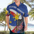 Personalized Filipino-American Hawaiian Shirt Philippines Coat Of Arms with Bald Eagle - Wonder Print Shop