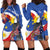 Personalized Filipino-American Hoodie Dress Philippines Coat Of Arms with Bald Eagle - Wonder Print Shop