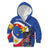 Personalized Filipino-American Kid Hoodie Philippines Coat Of Arms with Bald Eagle - Wonder Print Shop