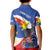 Personalized Filipino-American Kid Polo Shirt Philippines Coat Of Arms with Bald Eagle - Wonder Print Shop