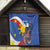 Personalized Filipino-American Quilt Philippines Coat Of Arms with Bald Eagle