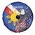 Personalized Filipino-American Spare Tire Cover Philippines Coat Of Arms with Bald Eagle