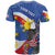 Personalized Filipino-American T Shirt Philippines Coat Of Arms with Bald Eagle