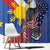 Personalized Filipino-American Window Curtain Philippines Coat Of Arms with Bald Eagle